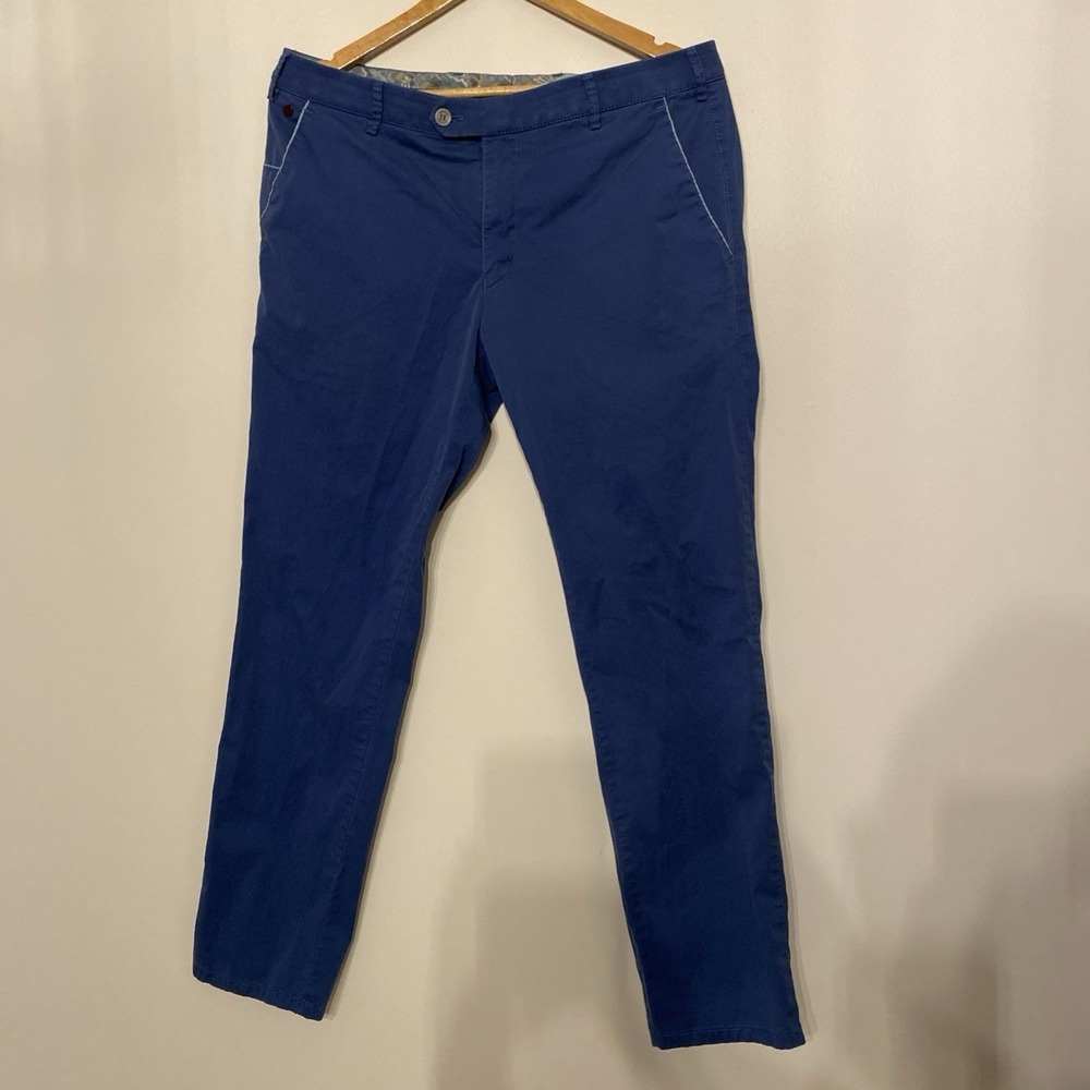 Meyer Pants Mens 36 x 30.5 Modern Comfort Stretch Chinos Casual New York Germany